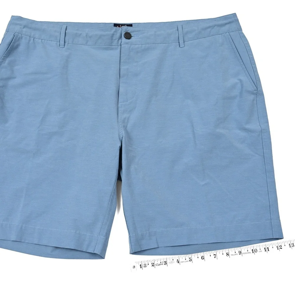 Faherty All Day Shorts Mens 42x9 Blue Casual Outdoor Golf Beach Hybrid Preppy